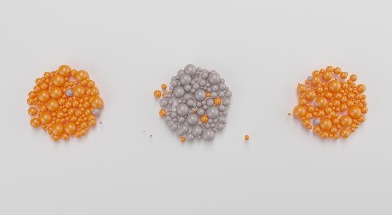studio shot, 3ddesign, Pearls, orange color, Balls, white background, spheres, Gray, group of objects, wellbeing, food, spherical, Orange, tropical fruit