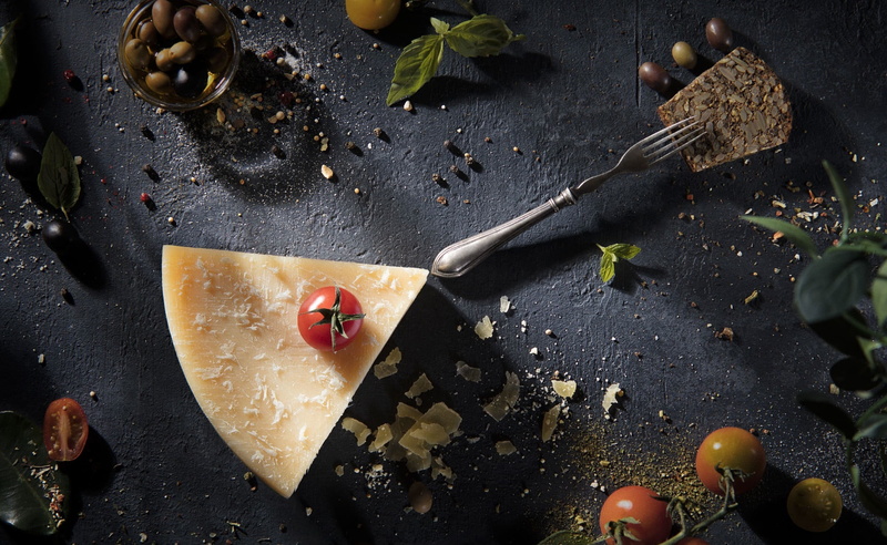 2K, spice, still life, Cheese, knife, no people, high angle view, table knife, herb, kitchen utensil, indoors, Design, Food and Drink, freshness, directly above