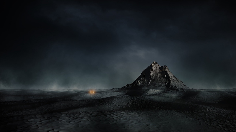 landscape, Lost, tranquil scene, Dune, car, motion, 1080P, scenics - nature, cloud - sky, power in nature, mountain, land, mist, environment, Dark, long exposure