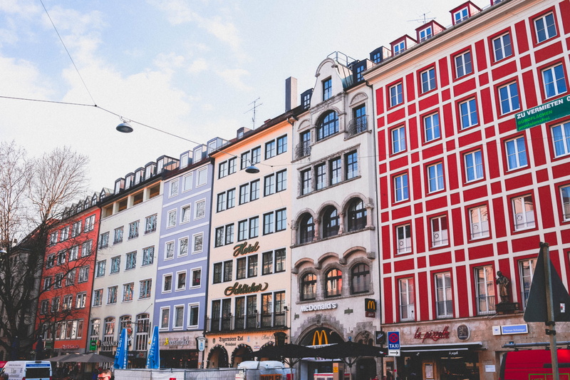germany, low angle view, buildings, building, building exterior, 5K, cities, europe, composition, cityscape, lookingup, lines, citylife, house, nature