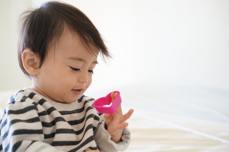 new, kid, pink, newborn, toy, smiling, emotion, happy, portrait, son, person, healthy, bed, one person, 4K, young, child, human, happiness, caucasian