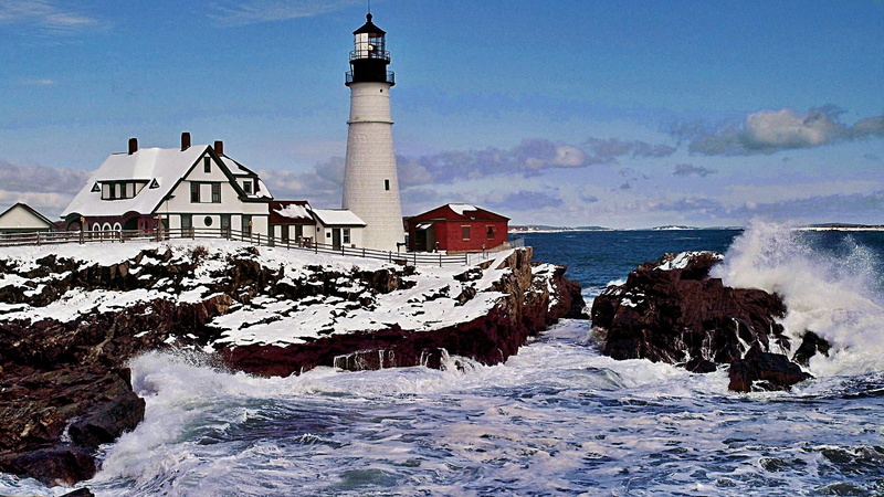 winter, sky, architecture, built structure, nature, seashore, day, tower, power in nature, tourism, coast, building, travel destinations, building exterior