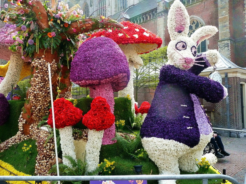 rabbit, creativity, no people, mushrooms, craft, sculpture, multi colored, lawn, variation, representation, decoration, purple, topiary, colorfully, white