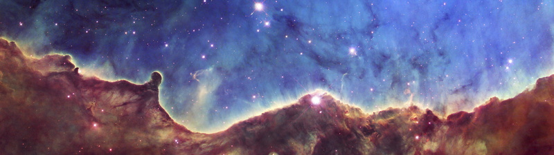 low angle view, dramatic sky, scenics - nature, stars, tranquility, backgrounds, painting, galaxy, nature, astronomy, multiple display, no people, panoramic