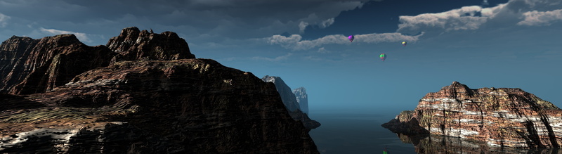 balloons, beauty in nature, hot, scenics - nature, tranquil scene, 4K, hotairballoons, environment, solid, rock formation, rock - object, no people, sky