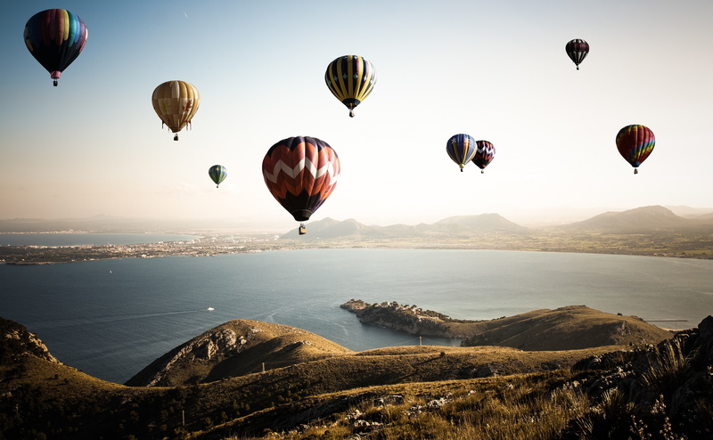 Explore, 4K, transportation, Traditional, Discovery, hotairballoons, day, visit, Outdoors, mode of transportation, Land, hot, Scenery, Flying, mid-air