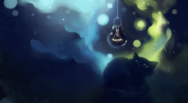 arts culture and entertainment, cat painting, Painting, bulb, blue, Beautiful, Cute, wireless technology, close-up, astonished, Artistic, light, Animal