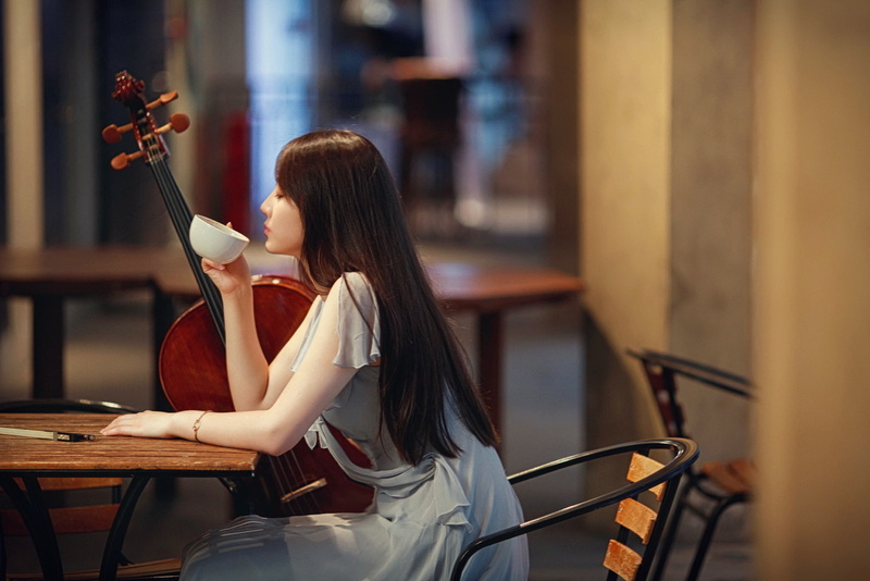 cello, music, 1080P, girl