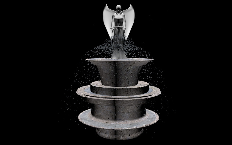 antique, png, plant, copy space, close-up, indoors, statue, nature, metal, motion, black background, safety, angel, waterfountain, night, reflection, studio shot