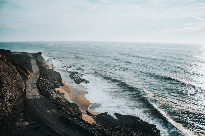 beauty in nature, land, scenics - nature, brown, coastline, horizon over water, beach, rocky coastline, tranquility, nature, water, rock, path, near, coast