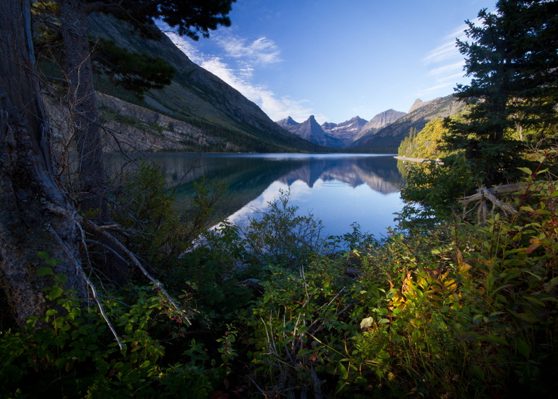 reflection, indian, tree, sky, lake, outdoors, summer, white cloud, skies, blue, landscape, beauty In Nature, morning, nature, photo, stony, autumn, mountains