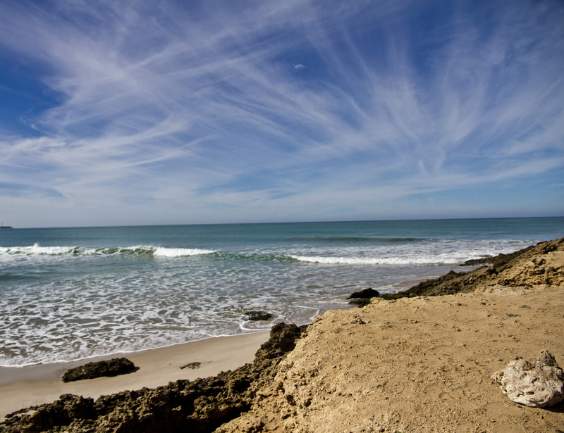 outdoors, sea, motion, horizon over water, tranquil scene, wave, horizon, land, maroc, beauty in nature, scenics - nature, beach, sky, aquatic sport, nature