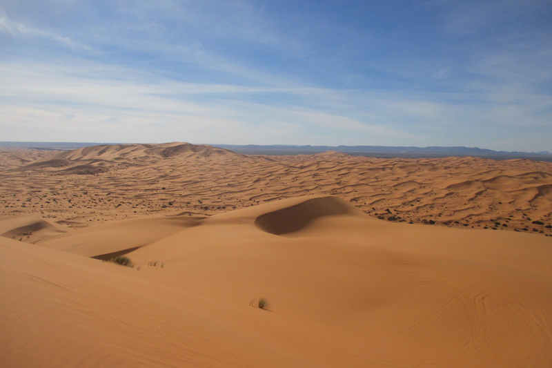 desert, nature, landscape, morocco, tranquil scene, outdoors, cloud - sky, sand, semi-arid, tranquility, beauty in nature, scenics - nature, 2K, extreme terrain