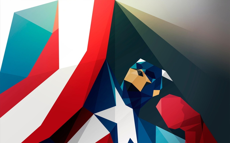 Captain America, america, art, captain, 2K