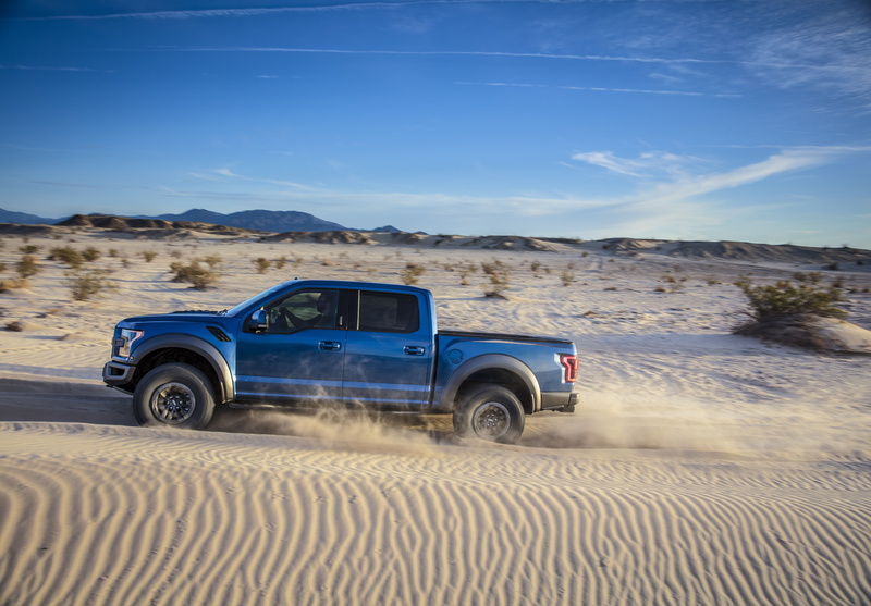 Ford F-150 Raptor, Ford, 8K, Ford F-150, Pickup, Desert, Blue Car, Vehicle, Car