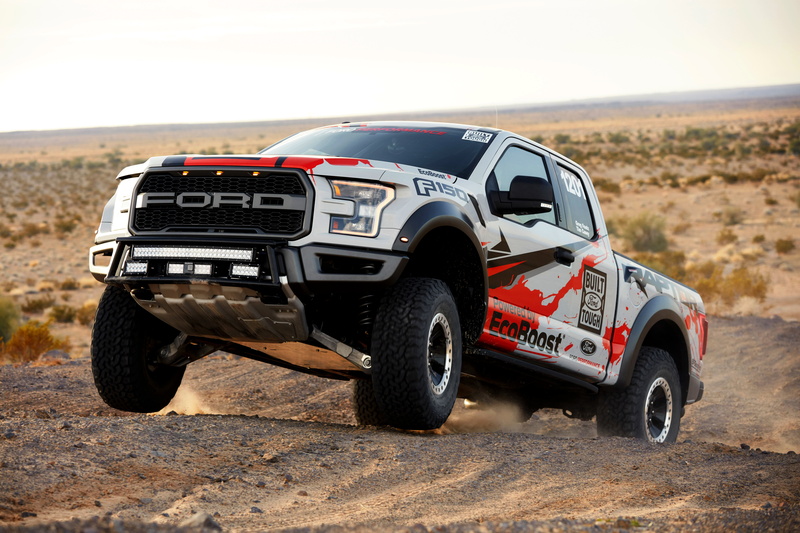 F-150, Raptor, vegetation, pickup, desert, dust, Ford, 8K