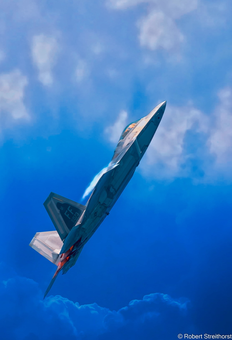 clouds, Multirole fighter, Lockheed Martin F-22 Raptor, 2K, jet fighter, F-22 Raptor