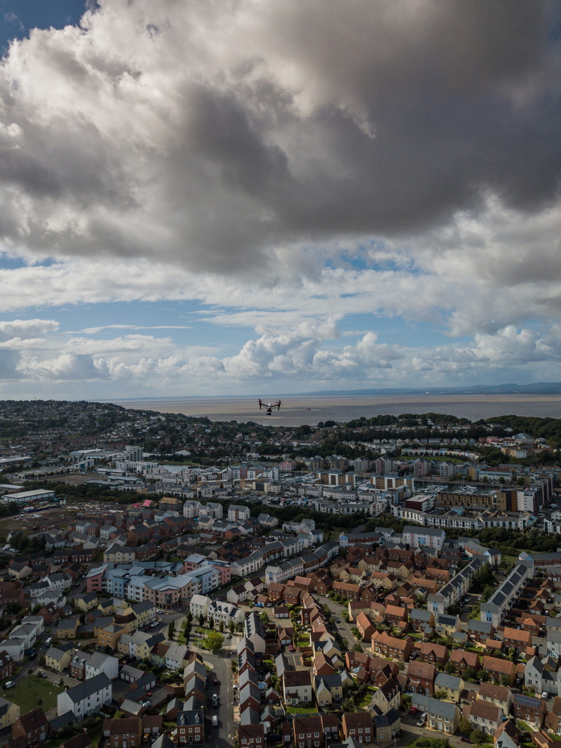 dji, crowded, dji inspire, cloud - sky, england, landscape, cityscape, cloud, green, aerial photography, day, brown, city, blue, building, drone photography