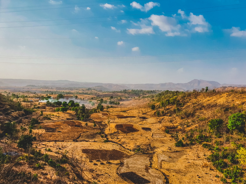 remote, mountain range, tranquil scene, outdoors, beauty in nature, day, building, canyon, non-urban scene, environment, mountain, soil, climate, sky, 4K