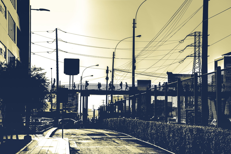 no people, public transportation, transportation, city, electricity, sky, students, cable, built structure, mode of transportation, track, architecture
