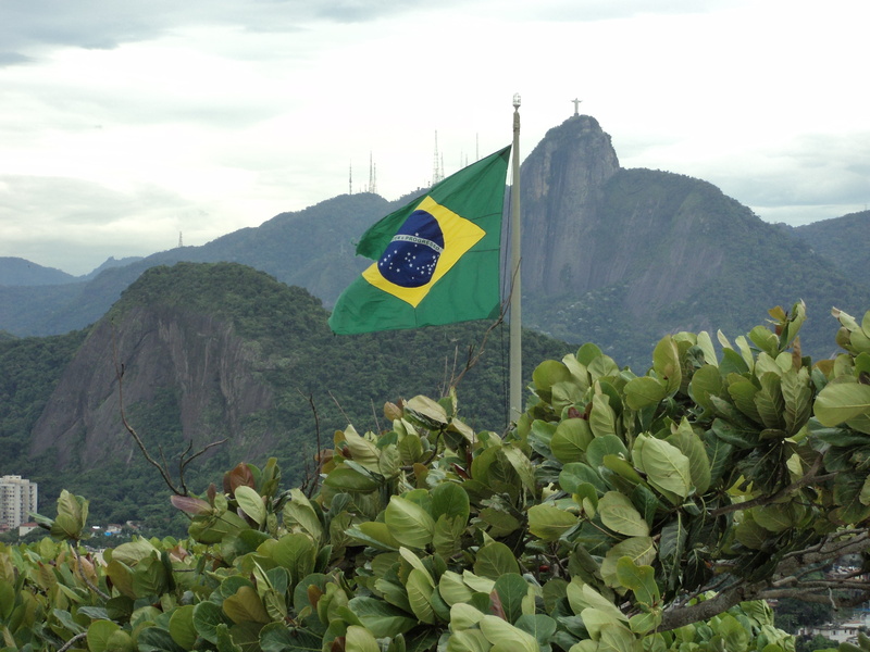 4K, banana, christ the redeemer, green, day, mountain peak, sky, cloud - sky, patriotism, no people, scenics - nature, beauty in nature, brazil, nature