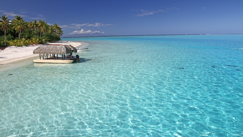 background, bora, paradise, tahiti, blue, aqua, sea, isl, perfect, 2K, tropical, desktop
