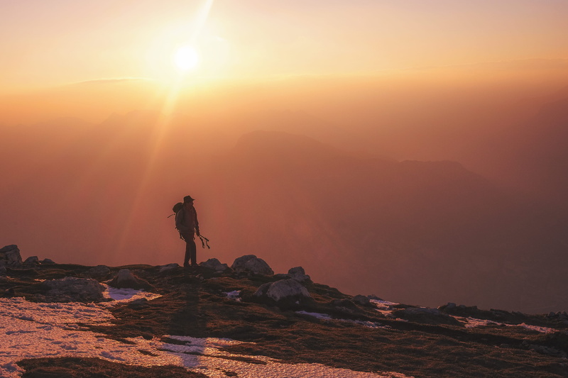 full length, silhouette, walking man, xt10, solid, sunset, one person, sunbeam, tranquility, person, walking, outdoors, standing, ridge, daytime, sunlight