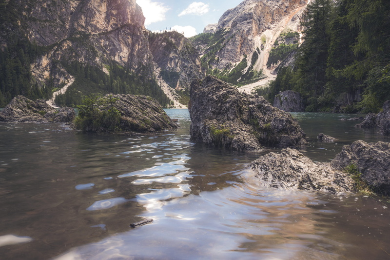 4K, flowing water, tranquil scene, fujifilm, sunday, photography, water, trentino, eroded, landscape, non-urban scene, excursion, formation, fuji, mountains
