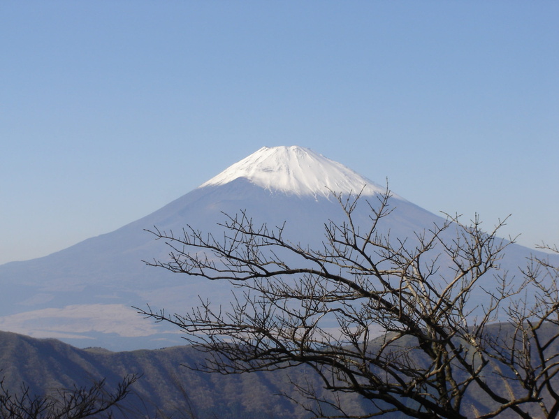 blue sky, mountain, winter, tranquility, fuji yama, 1080P, scenics - nature, sky, volcanic crater, cold temperature, beauty in nature, snow, outdoors