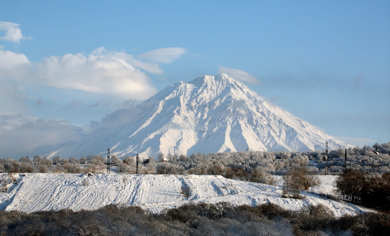 cold temperature, sky, beauty in nature, tranquil scene, coniferous tree, mountain, mountain peak, outdoors, snowcapped mountain, scenics - nature, environment