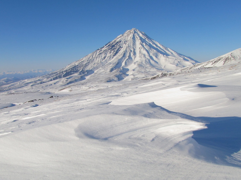 mountain, nature, day, sky, snow, covered, leann, snowy mountains, kamchatka, landscape, snowcapped mountain, winter forest, non-urban scene, frosty morning