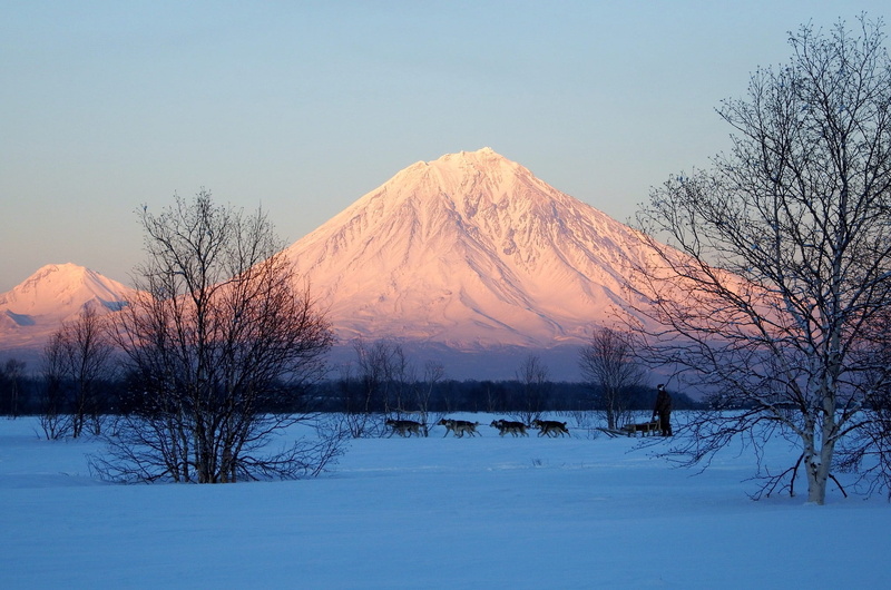 sunset, tranquil scene, trees, landscape, snow, leann, snowy mountains, cold, stroll, tranquility, mountain peak, cold temperature, land, clouds, evening
