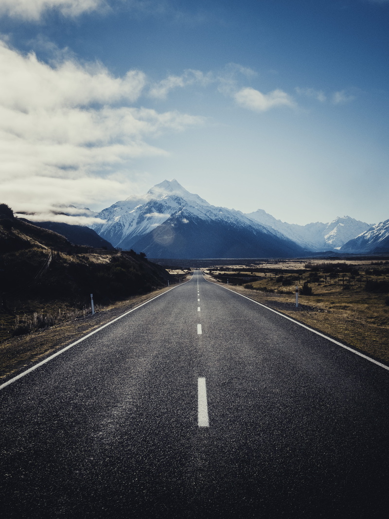 background, scenics - nature, road marking, mountain range, 5K, the way forward, horizon, symbol, cloud - sky, mountain, surface level, life, no people