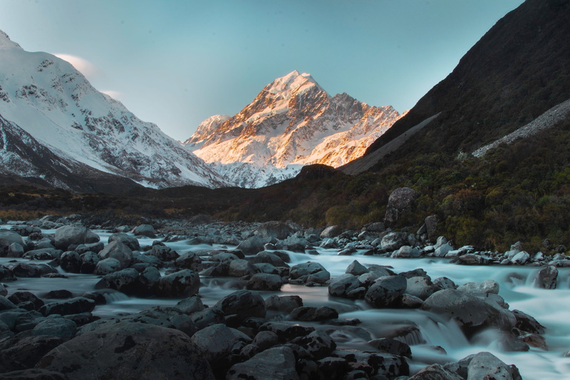 valley, mountain Peak, aoraki mt. cook, rock, rock - Object, reflection, mountain Range, rocking, lake, hill, landscape, outdoors, winter, sun, tourism