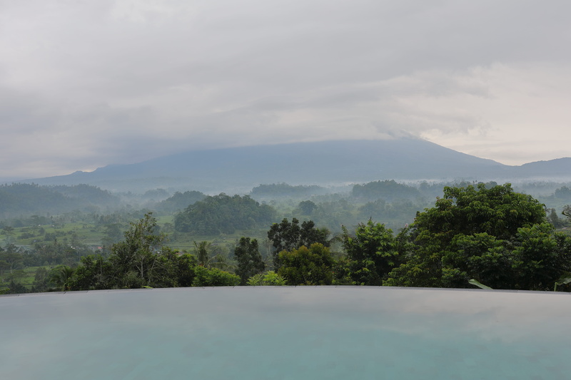 tree, environment, green color, tranquility, bali, sky, morning, tranquil scene, agung, 5K, mountain range, day, plant, fog, volcano, sidemen, trees, idyllic