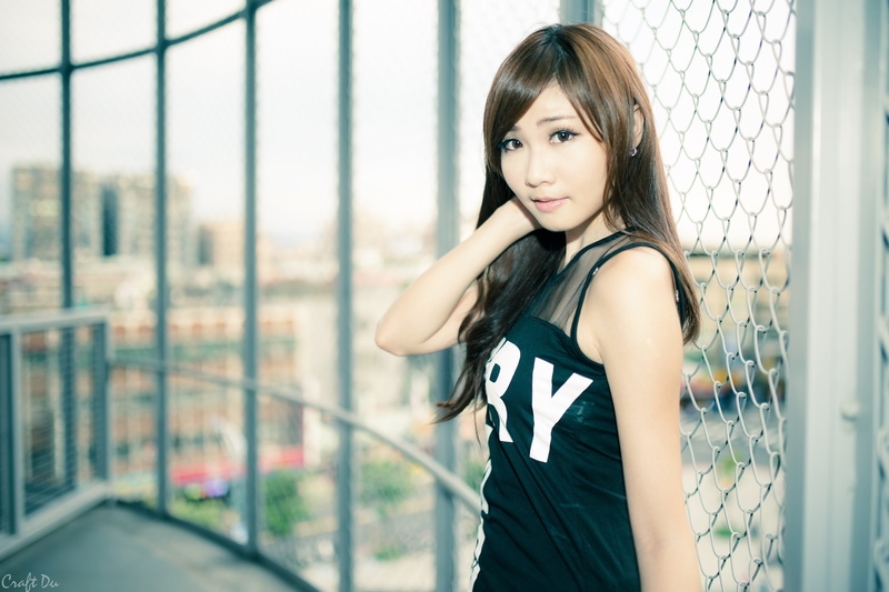 focus on foreground, brunette, beautiful woman, hair, brown eyes, looking at viewer, long hair, Asian, 5K, portrait, standing, window, one person, women