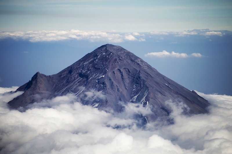 mountain, around, travel, scenics - nature, japan, mexican, no people, mexico, formation, tranquility, idyllic, snowcapped mountain, popocatépetl, low angle view