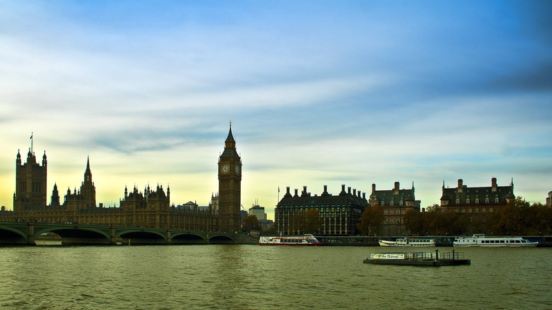 outdoors, thames, houses Of Parliament - London, thames River, river, parliament Building, evening, government, english Culture, uK, urban Scene, sky, england