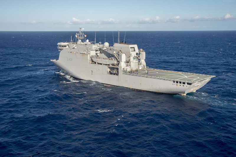 L421, strategic sealift ship, HMNZS Canterbury, New Zealand Navy, 4K