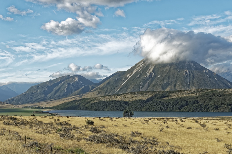 idyllic, clouds, environment, outdoors, nature, new zealand, geology, no people, land, 8K, mountains, tranquil scene, lake pearson, landscape, non-urban scene