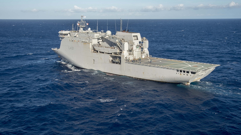 4K, HMNZS Canterbury, New Zealand Navy, strategic sealift ship, L421