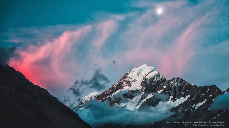 2K, south, zealand, new, island, mount, cook, National Parks, aoraki, park, national