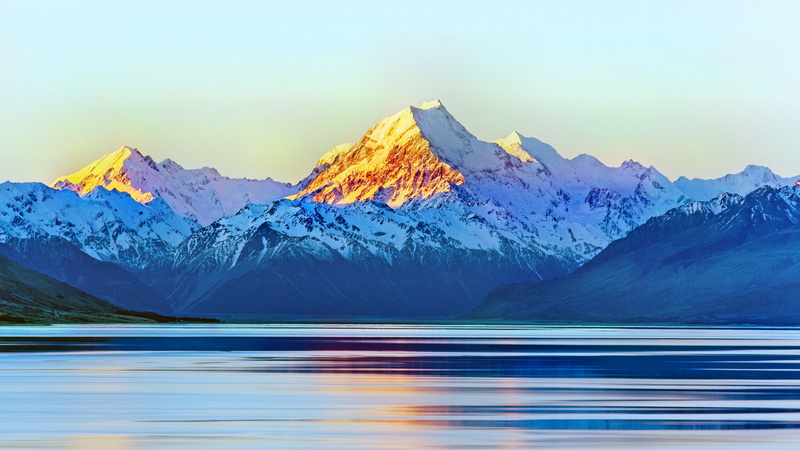 1080P, reflection, no people, snow, outdoors, mount, scenics - nature, motion, mountain range, idyllic, blurred motion, mountain, waterfront, power in nature