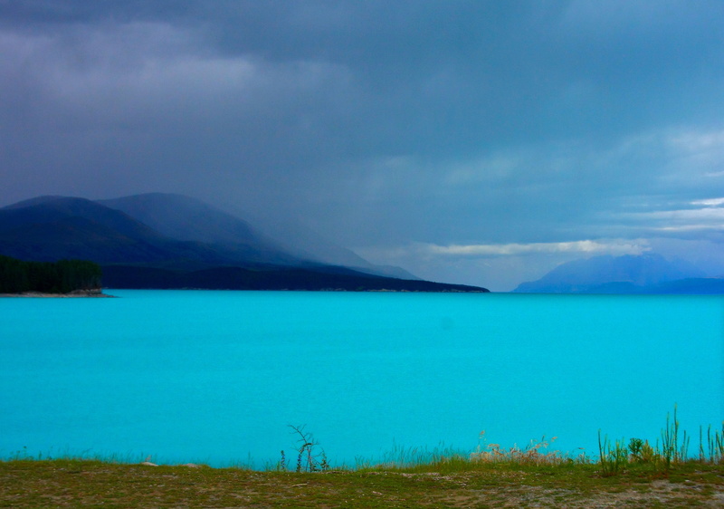 mountains, cloud - sky, no people, sky, lake pukaki, turquoise colored, outdoors, water, land, beach, scenics, nature, wild, mountain range, landscape
