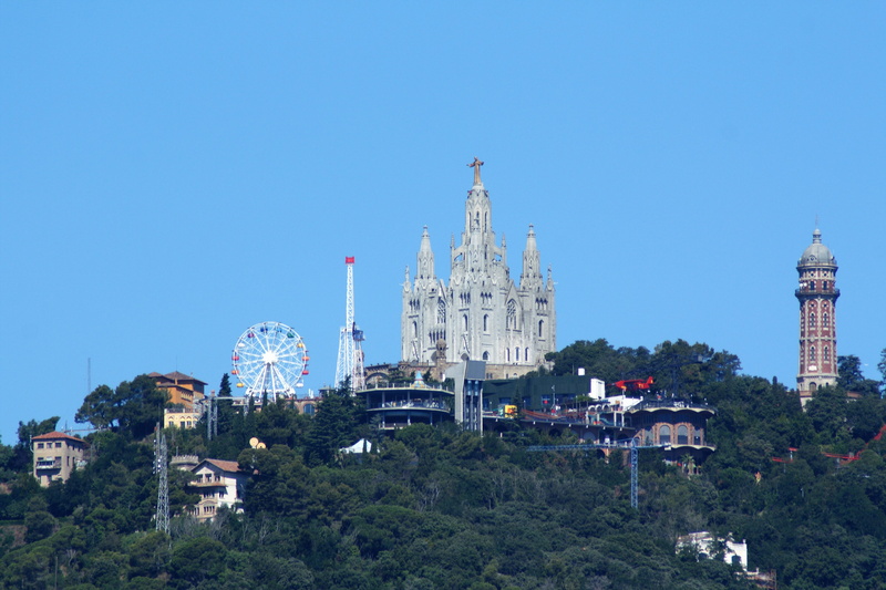 blue, catalunya, nature, spirituality, building exterior, cityscape, spain, sky, plant, theme park, church, travel destinations, architecture, landmark