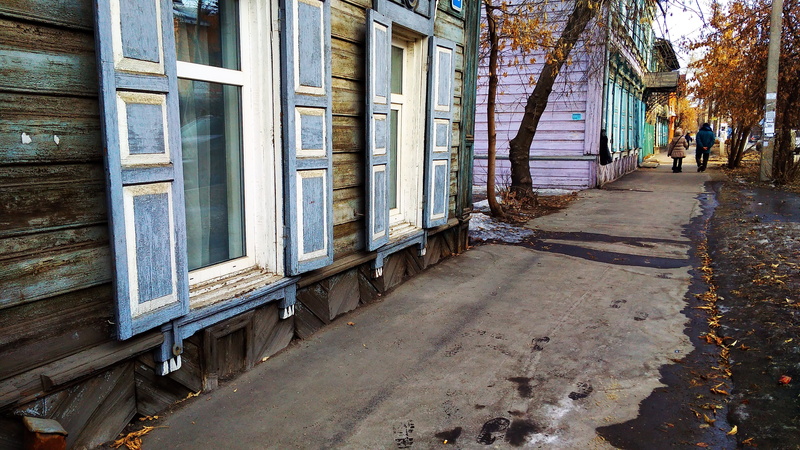 nature, no people, house, building, irkutsk, day, tree, architecture, door, entrance, wood - material, like, outdoors, building exterior, 4K, city, footpath