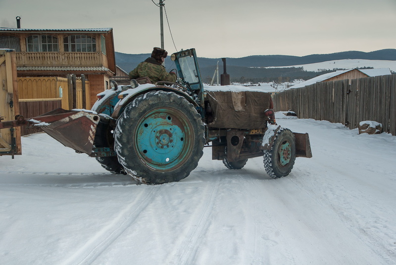 island of olkhon, outdoors, siberia, mountain, scenics - nature, snowcapped mountain, mode of transportation, snow, transportation, wheel, rural scene