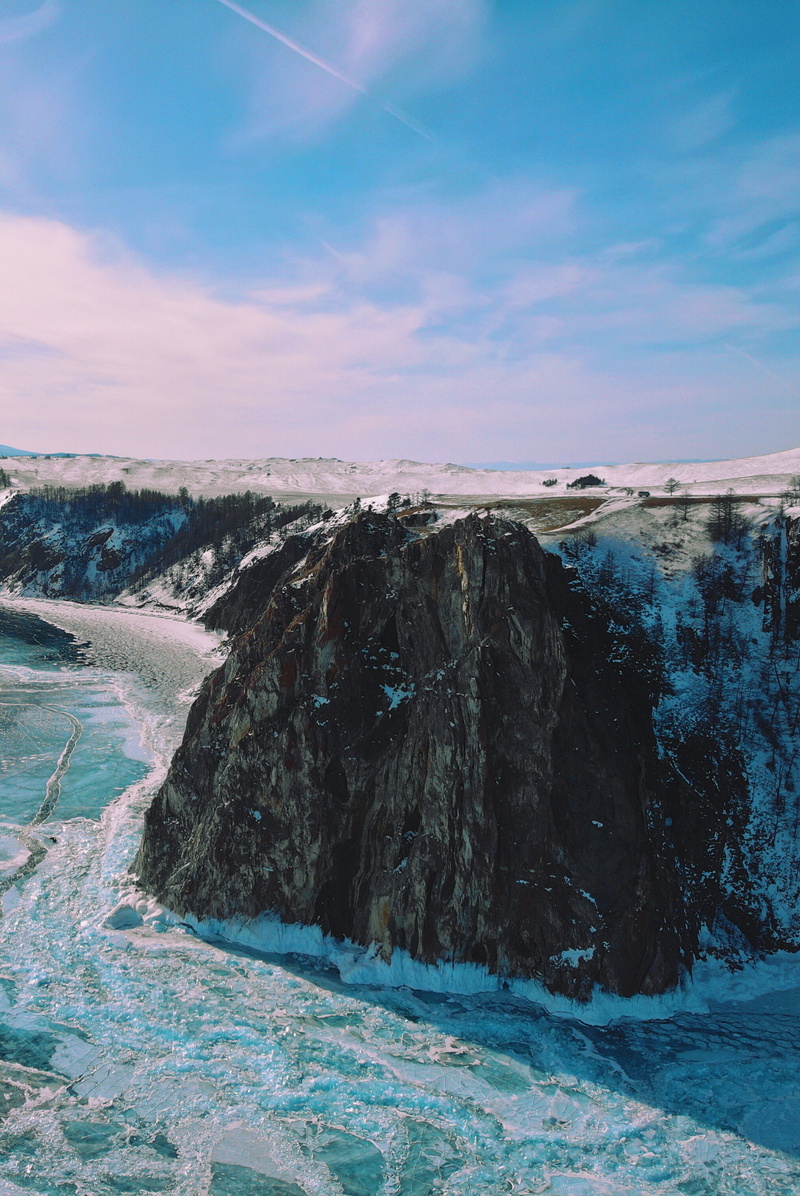 beauty in nature, tranquil scene, outdoors, idyllic, nature, snow, glacier, 2K, mesa, day, landscape, mountain, scenics - nature, environment, baikal