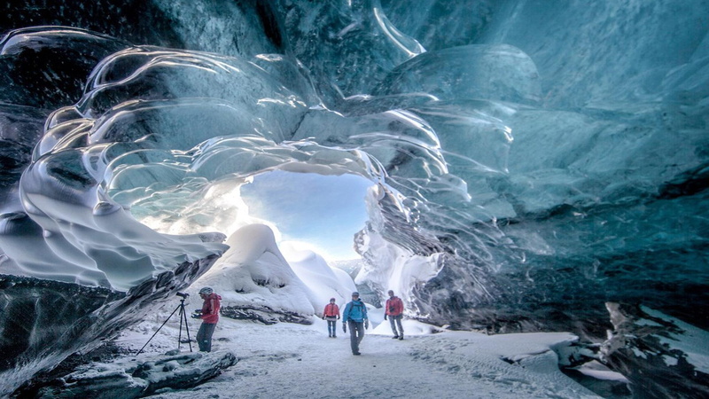 landscape, travel, extreme weather, adult, people, holiday, frozen, nature, warm clothing, iceland, outdoors, scenics - nature, cold temperature, travel destinations