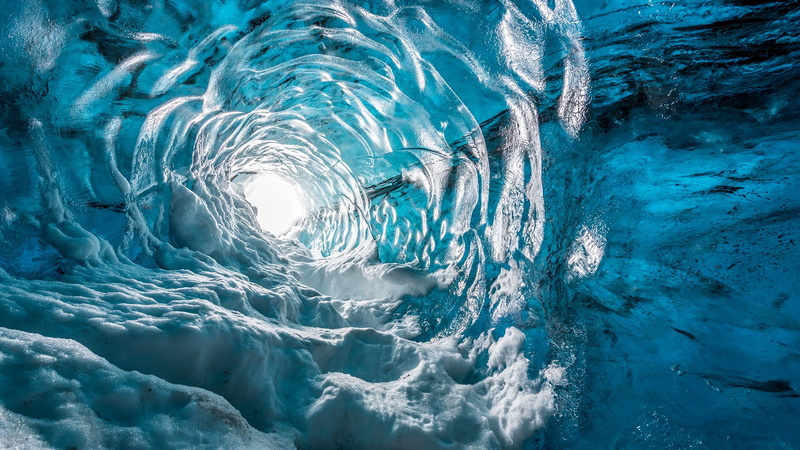 cave, Glaciers, 1080P, ice